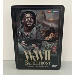 WW2 BATTLEFRONT DVDs - Historic 5 Disc Set in Color with Collector Tin
